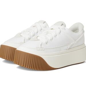 UGG White Sneakers with Tan Sole